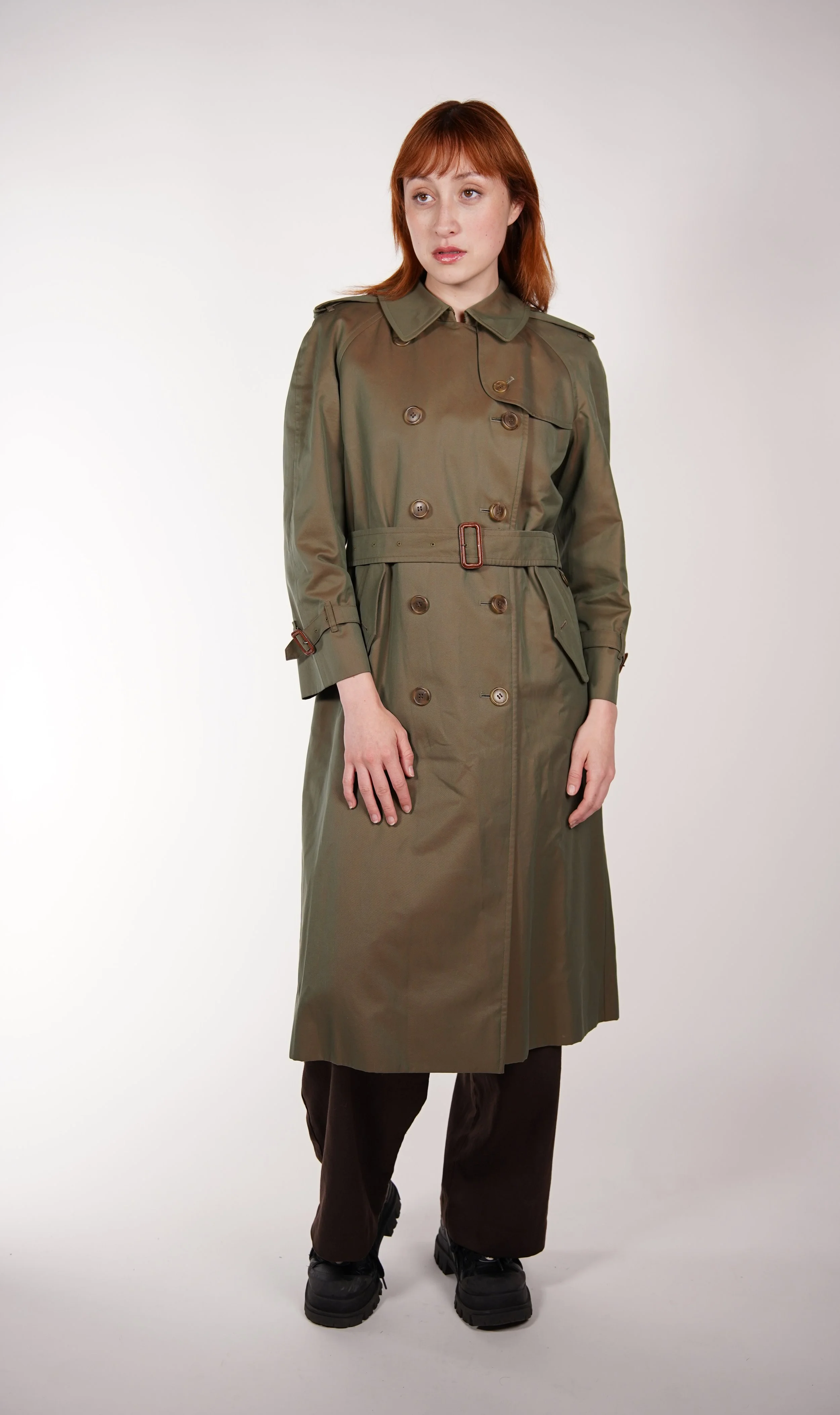 Burberry Vintage Double Breasted Trench Coat — Check It Vintage